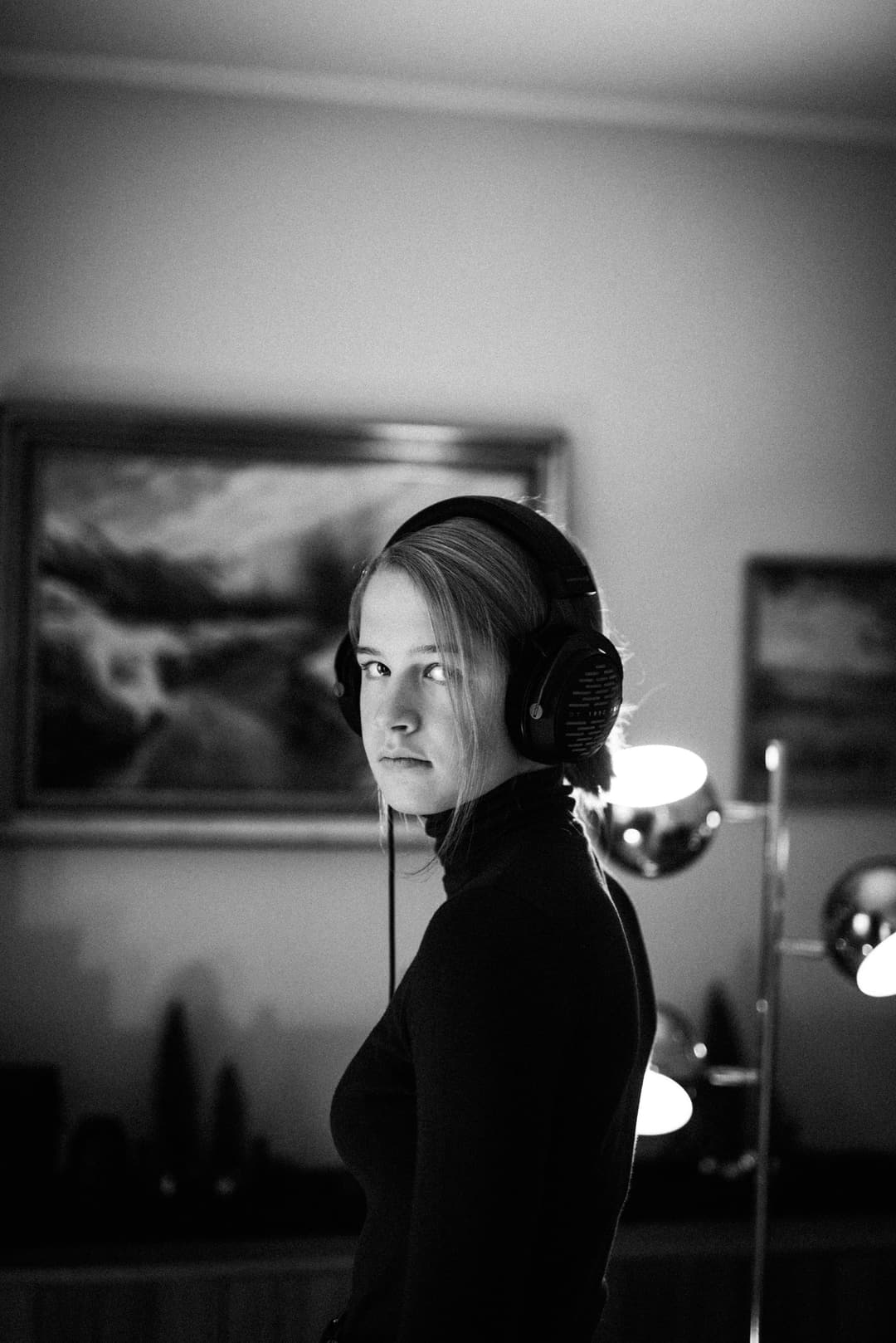 CASUAL LISTENING - available light, bavaria, black and white - photograph 1 of 16 by Marco Meyer, 2020