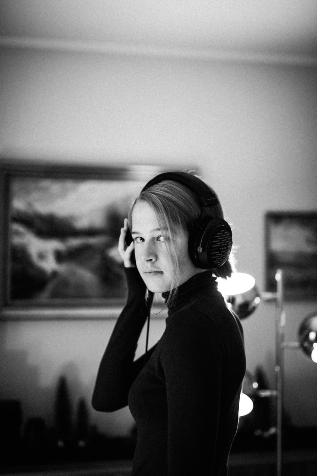 CASUAL LISTENING - available light, bavaria, black and white - photograph 13 of 16 by Marco Meyer, 2020