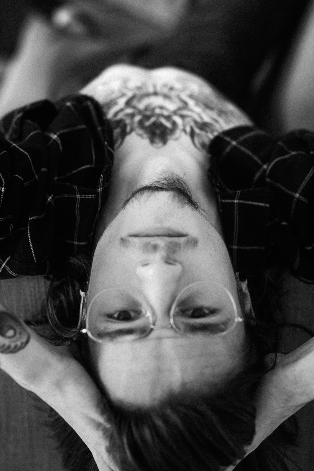 SELF PORTRAITS NO 1 - available light, black and white, nikon - photograph 2 of 9 by Marco Meyer, 2021